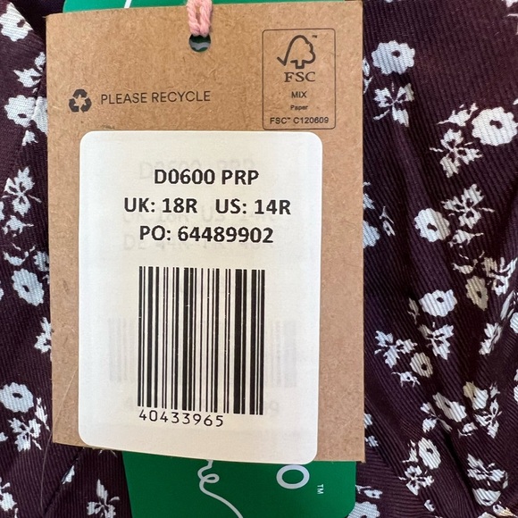 Boden Cut Out Midi Tea Dress Dark Burgundy Sweet Daisy US 14 NEW 1344 - Picture 6 of 7